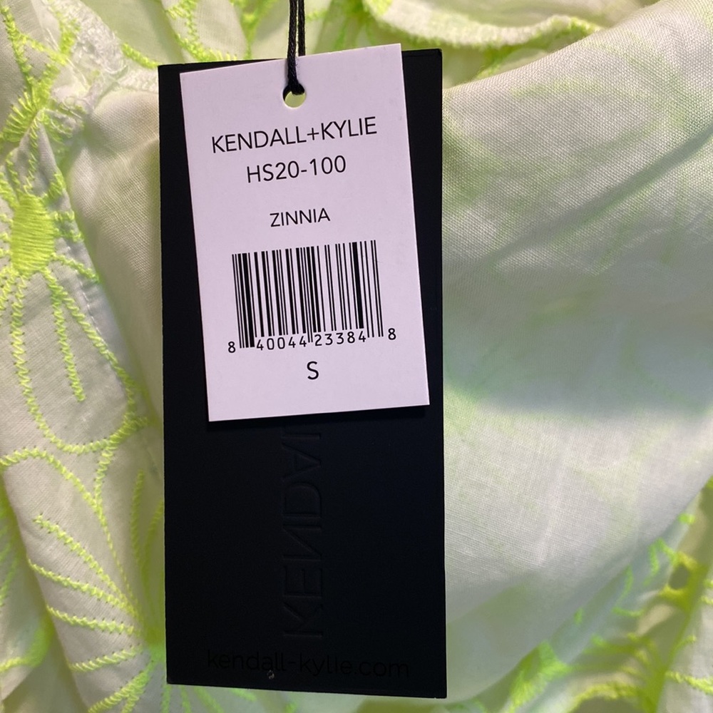 NWT Kendall & Kylie Zinnia Tie Back Peplum Top - Picture 6 of 6